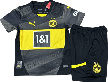 BORUSSIA DORTMUND 24/25 away kids jersey shorts set camiseta playera remera conjunto de niño visitante