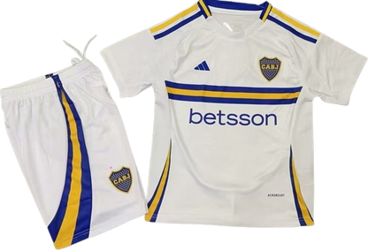 BOCA JUNIORS 24/25 away kid's jersey set shorts camiseta remera conjunto de niño visitante