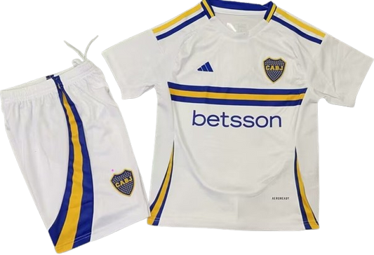 BOCA JUNIORS 24/25 away kid's jersey set shorts camiseta remera conjunto de niño visitante