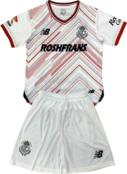 TOLUCA 24/25 away kids jersey shorts set camiseta playera conjunto de niño visitante