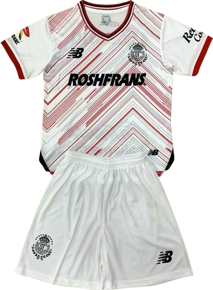 TOLUCA 24/25 away kids jersey shorts set camiseta playera conjunto de niño visitante