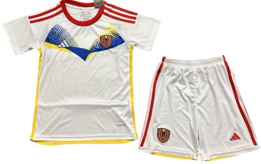 VENEZUELA 2024 kids away jersey shorts set camiseta franela conjunto de niño visitante