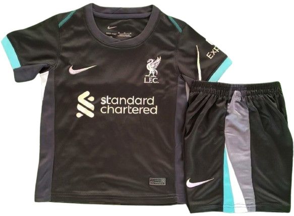 LIVERPOOL 24/25 away kids jersey shorts set camiseta playera remera conjunto de niño visitante