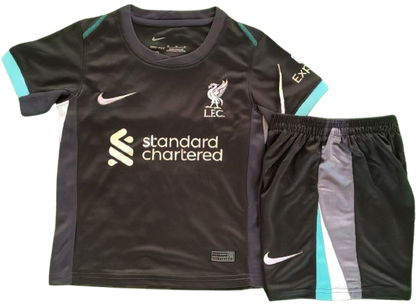 LIVERPOOL 24/25 away kids jersey shorts set camiseta playera remera conjunto de niño visitante