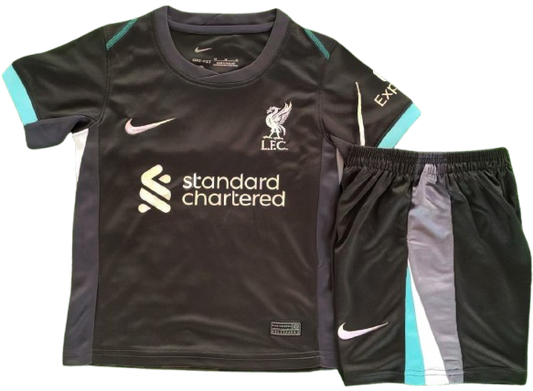 LIVERPOOL 24/25 away kids jersey shorts set camiseta playera remera conjunto de niño visitante