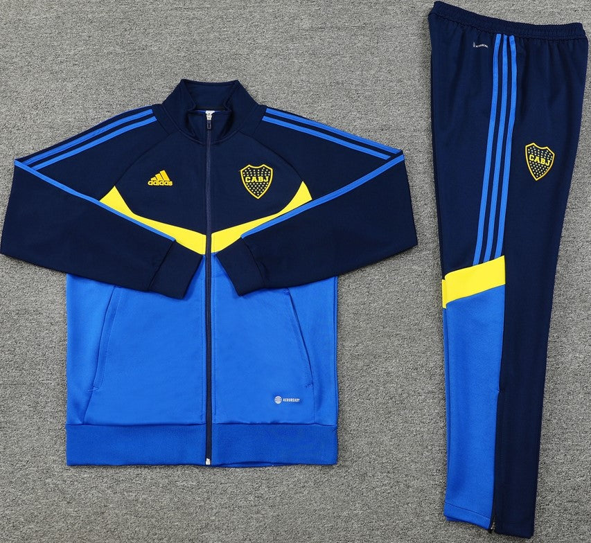 BOCA JUNIORS 2024 navy blue training jacket tracksuit set buzo sudadera de entrenamiento