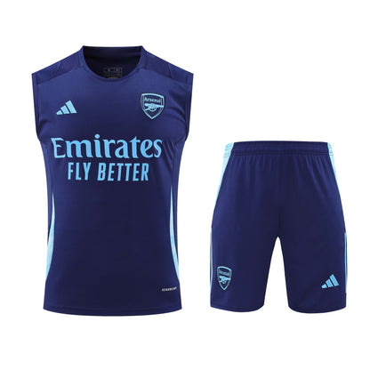 ARSENAL 24/25 navy blue training tank top sleeveless jersey set conjunto camiseta de entrenamiento sin manga