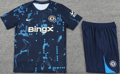 CHELSEA 24/25 navy blue pre match training jersey shorts set camiseta playera remera conjunto de entrenamiento