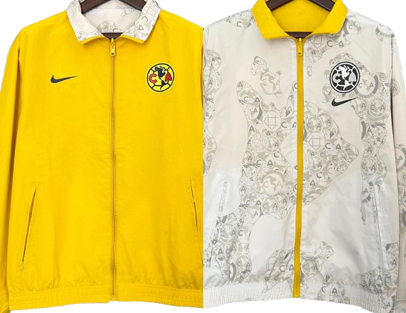 CLUB AMERICA reversible windbreaker winter coat training rain jacket chaqueta cortavientos