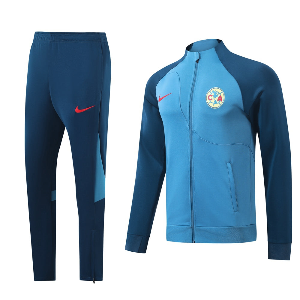 CLUB AMERICA 2024 blue training jacket tracksuit set chamarra sudadera de entrenamiento