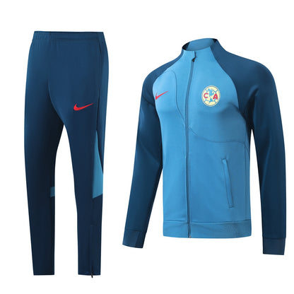 CLUB AMERICA 2024 blue training jacket tracksuit set chamarra sudadera de entrenamiento