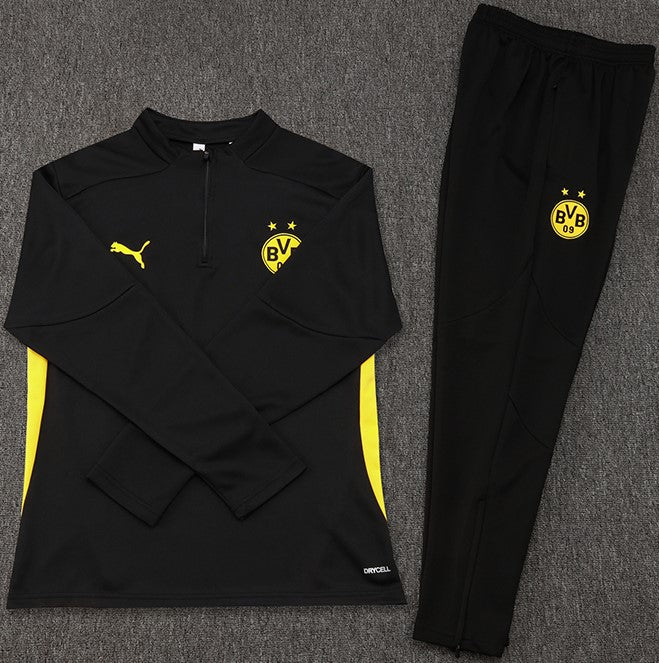 BORUSSIA DORTMUND 24/25 black training sweatshirt tracksuit set sudadera de entrenamiento