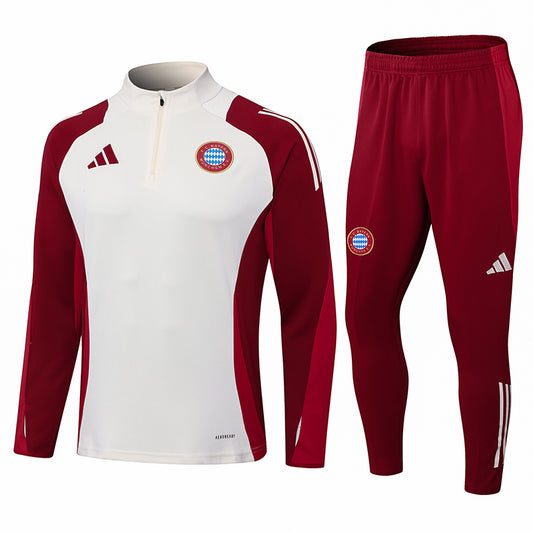 BAYERN MUNICH 24/25 red white training sweatshirt tracksuit set sudadera de entrenamiento