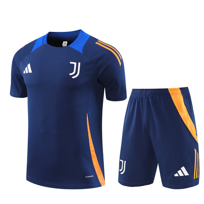 JUVENTUS blue training jersey shorts set conjunto camiseta de entrenamiento