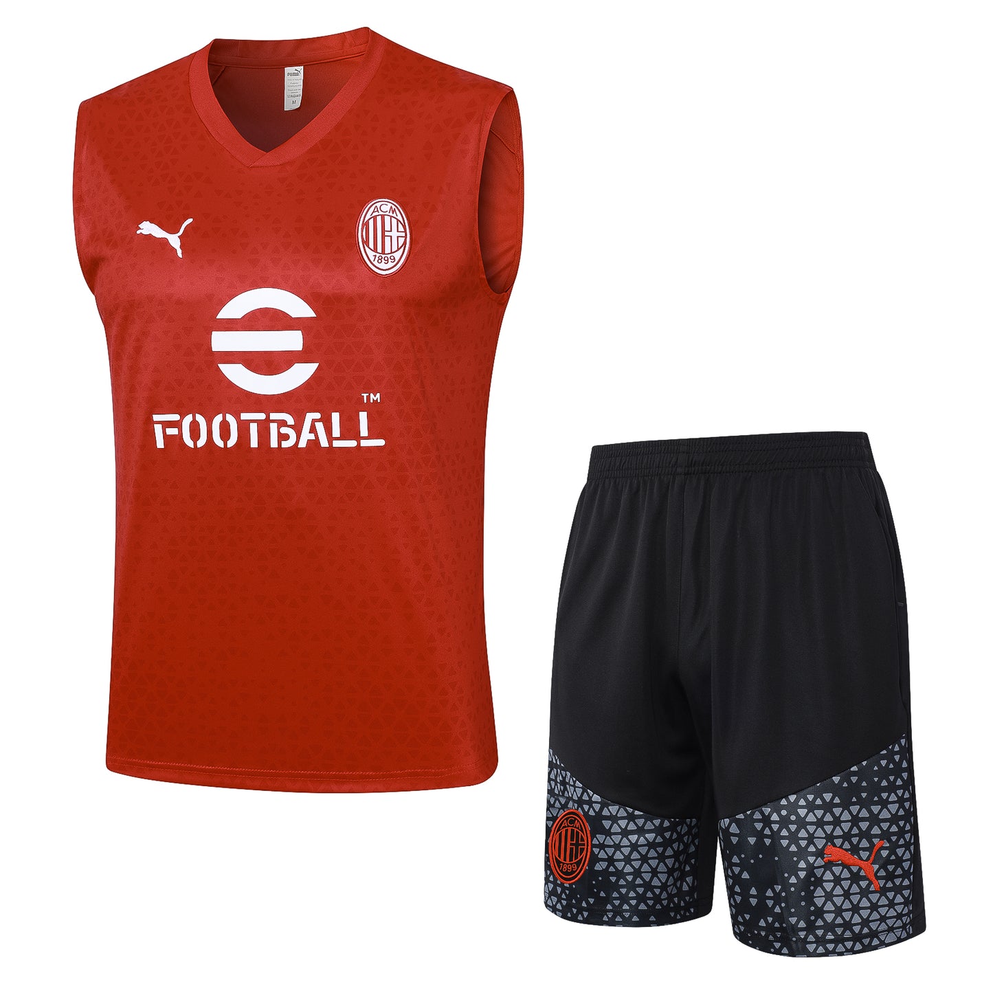 AC MILAN training tank top sleeveless jersey set conjunto camiseta de entrenamiento sin manga