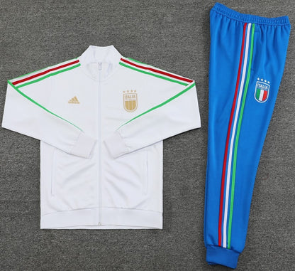 ITALY Italia 2024 white sky blue training jacket tracksuit set sudadera de entrenamiento