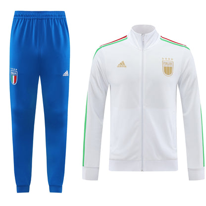 ITALY Italia 2024 white sky blue training jacket tracksuit set sudadera de entrenamiento