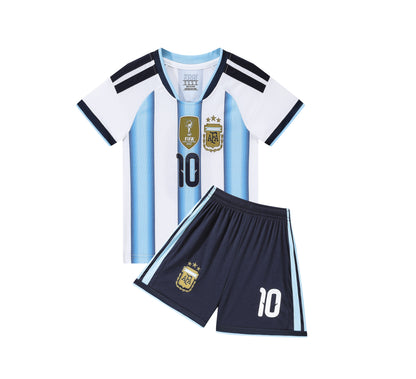 ARGENTINA 2026 World Cup kids home jersey shorts set camiseta conjunto de niño mundial MESSI 10