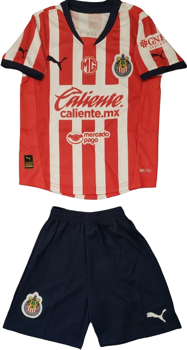 CHIVAS de Guadalajara 24/25 home kids jersey shorts set camiseta playera conjunto de niño titular