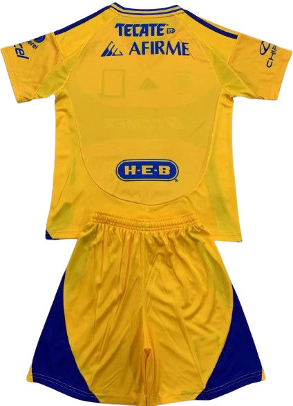 TIGRES UANL 24/25 kids jersey shorts set camiseta playera conjunto de niño titular