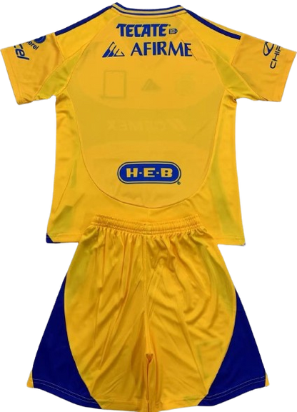 TIGRES UANL 24/25 kids jersey shorts set camiseta playera conjunto de niño titular