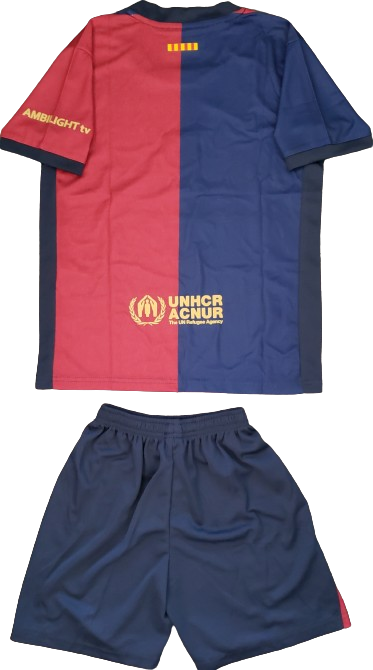 FC BARCELONA 24/25 home kids jersey shorts set camiseta remera playera conjunto de niño titular