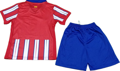 ATLETICO MADRID 24/25 home kids jersey shorts set camiseta playera remera conjunto de niño titular