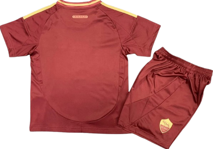 AS ROMA 24/25 kids home jersey shorts set camiseta playera remera conjunto de niño titular