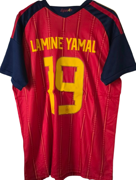 SPAIN España 2026 World Cup champion home jersey camiseta campeon mundial titular Lamine Yamal 19