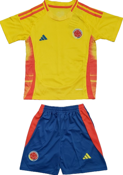 COLOMBIA 2024 kids home jersey shorts set camiseta conjunto de niño local