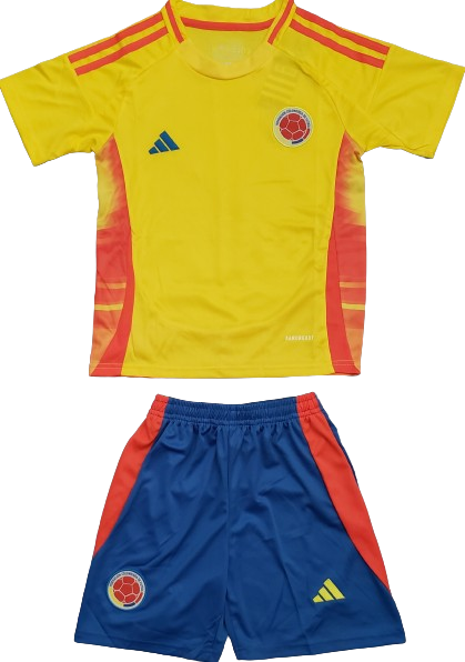 COLOMBIA 2024 kids home jersey shorts set camiseta conjunto de niño local