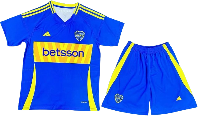 BOCA JUNIORS 24/25 home kid's jersey set shorts camiseta remera conjunto de niño titular