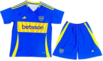 BOCA JUNIORS 24/25 home kid's jersey set shorts camiseta remera conjunto de niño titular