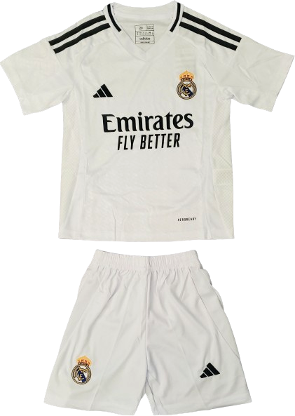 REAL MADRID 24/25 home kids jersey shorts set camiseta remera playera conjunto de niño titular