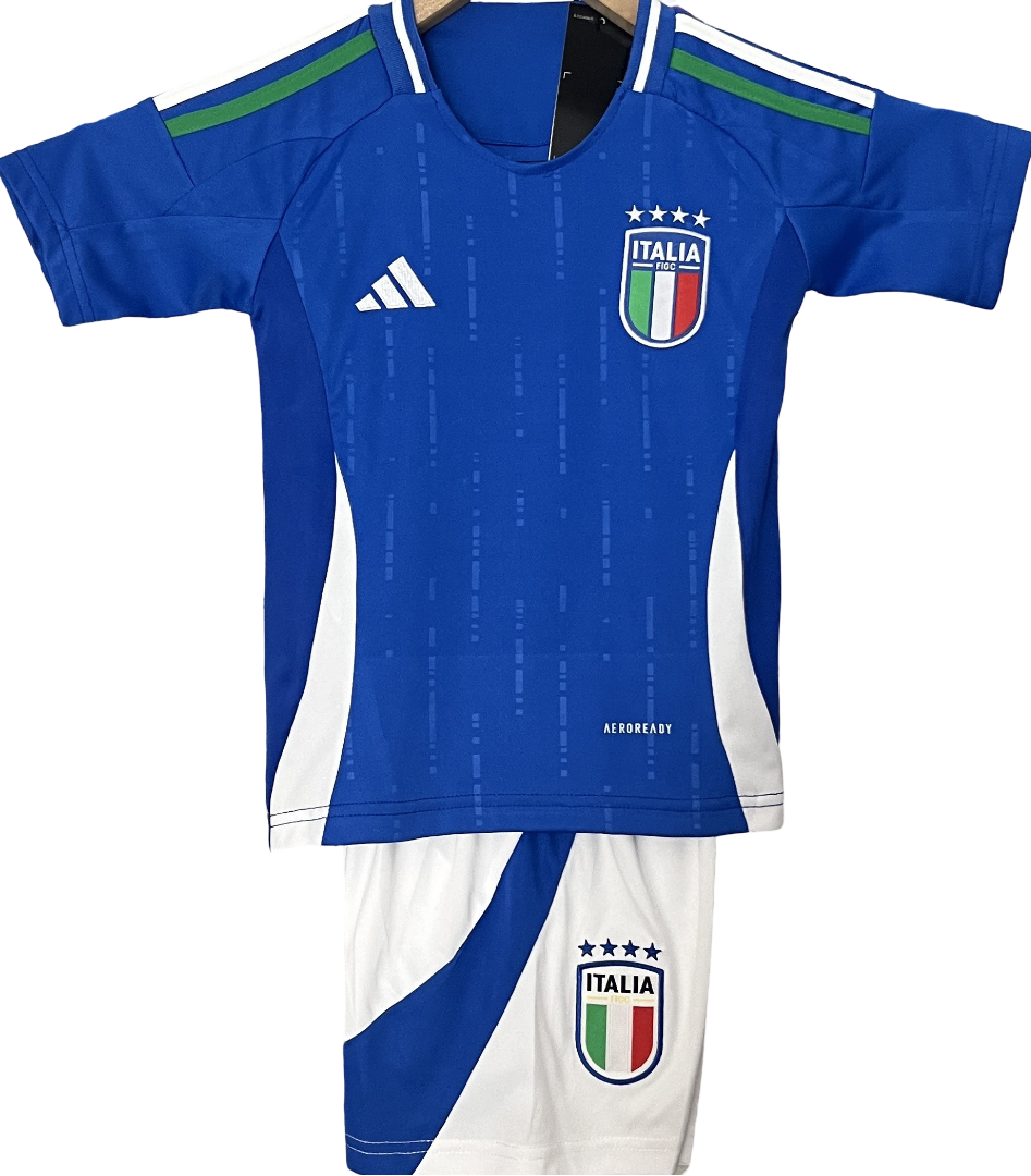 ITALY Italia 2024 home kids jersey shorts set camiseta remera playera maglia conjunto de niño titular