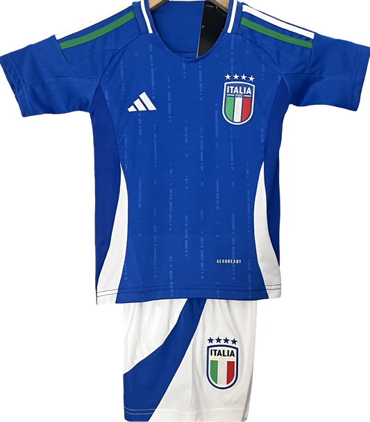 ITALY Italia 2024 home kids jersey shorts set camiseta remera playera maglia conjunto de niño titular