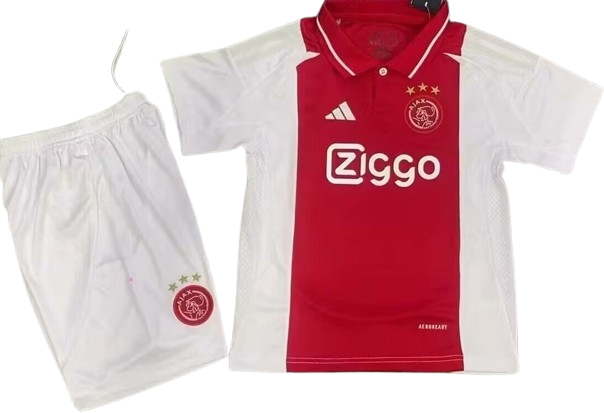 AJAX 24/25 home kids jersey shorts set camiseta remera playera conjunto de niño titular