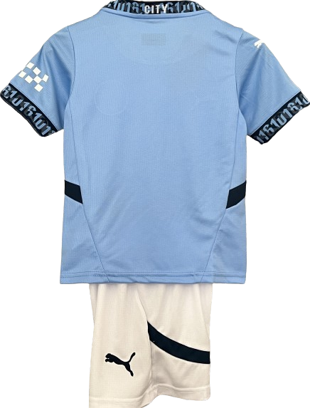 MANCHESTER CITY 24/25 home kids jersey set shorts camiseta playera remera conjunto de niño titular