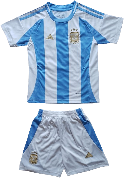 ARGENTINA 2024 kids home jersey shorts set camiseta remera playera conjunto de niño titular