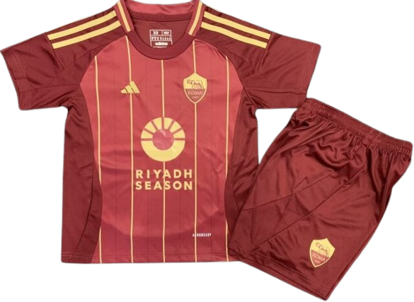 AS ROMA 24/25 kids home jersey shorts set camiseta playera remera conjunto de niño titular