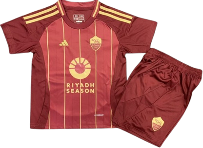 AS ROMA 24/25 kids home jersey shorts set camiseta playera remera conjunto de niño titular