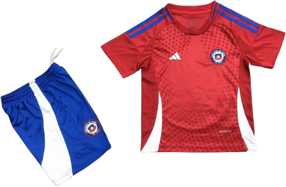 CHILE 2024 home kids jersey shorts set camiseta conjunto de niño titular