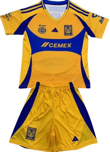 TIGRES UANL 24/25 kids jersey shorts set camiseta playera conjunto de niño titular