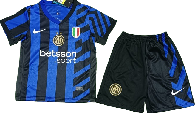 INTER MILAN 24/25 home kids jersey shorts set camiseta remera playera maglia conjunto de niño titular