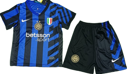 INTER MILAN 24/25 home kids jersey shorts set camiseta remera playera maglia conjunto de niño titular