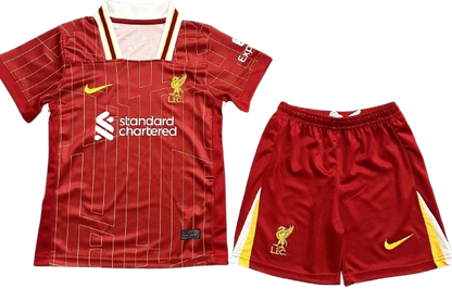 LIVERPOOL 24/25 home kids jersey shorts set camiseta playera remera conjunto de niño titular