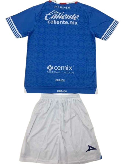 CRUZ AZUL 24/25 home kids jersey shorts set camiseta playera conjunto de niño titular