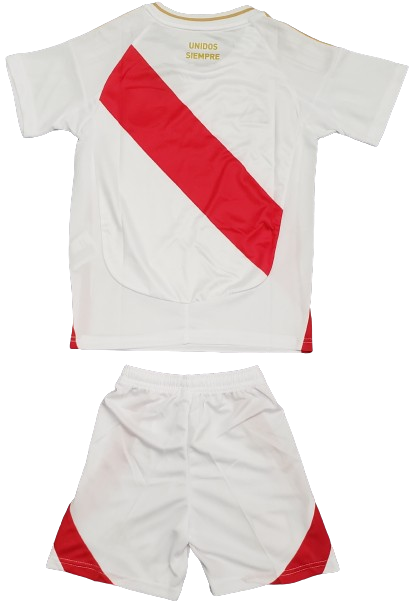 PERU 2024 home kids jersey shorts set camiseta conjunto de niño titular