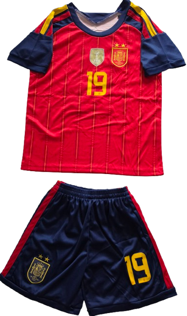 SPAIN España 2026 World Cup kids home jersey shorts set camiseta conjunto de niño Lamine Yamal 19