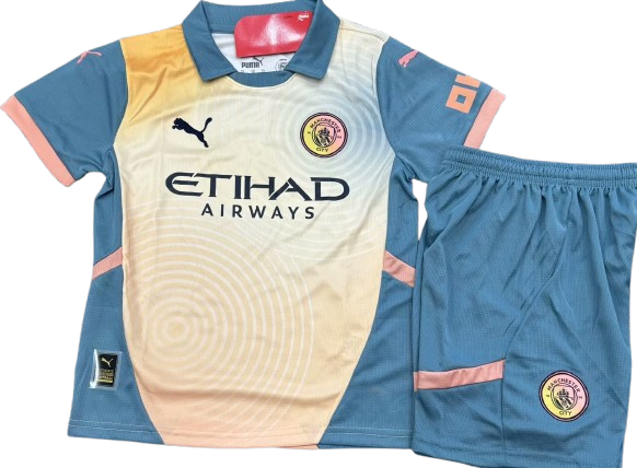 MANCHESTER CITY 24/25 kids special edition Definitely City jersey set shorts camiseta playera remera conjunto de niño edicion especial